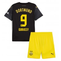 Borussia Dortmund Serhou Guirassy #9 Bortadräkt Barn 2024-25 Kortärmad (+ Korta byxor)